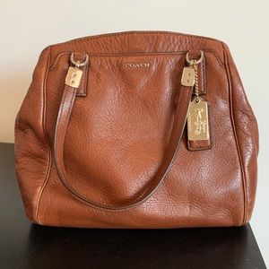 Coach Brown Leather Satchel/Crossbody Purse